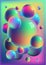 Rainbow anodized titanium balls background