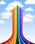 Rainbow arrow