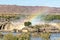 Rainbow at Augrabies Falls in the flooded Orange River