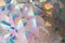 Rainbow Aura Spirit Quartz.Crystals background . Minerals texture.Druse precious and semiprecious stones