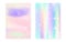 Rainbow background with kawaii princess gradient. Magic unicorn