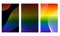 Rainbow backgrounds for Pride month. Abstract LGBT rainbow gradient shapes