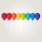 Rainbow balloon