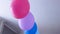 Rainbow balloons decorations for birthday party. Pride word. LGBT rights and gender equality