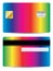 Rainbow bank card design