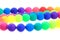 rainbow beads isolated