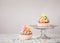 Rainbow Birthday Cupcakes with Sprinkles
