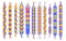Rainbow bracelets. LGBT bracelet, diy beading friendship wristband colorful thread gay symbol for pride or hippie