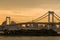 Rainbow Bridge at sunset, Tokyo