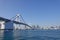 The rainbow bridge in Tokyo, Japan