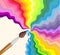 Rainbow brush