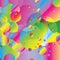 Rainbow bubbles colorful geometric illustration background