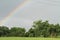 Rainbow  and cables energy trees