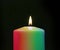 Rainbow candle