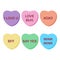 Rainbow Candy Hearts Collection