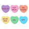 Rainbow Candy Hearts Collection