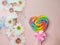 Rainbow candy for kids gift