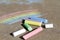 Rainbow chalk