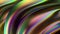 Rainbow chrome beautiful reflection of bended metal plate psychedelic cyberpunk modern 3d rendering background material