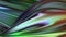 Rainbow chrome wavy details metal plate with reflection psychedelic cyberpunk modern 3d rendering background material