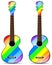 rainbow classical acoustic guitar