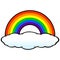 Rainbow with Cloud