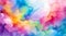 rainbow color Artistic background texture.Watercolor art creative card.Banner, poster, paper. Nature ecology color.