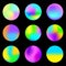 Rainbow color balls. Gradient color. Vector illustration. Stock image.