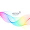 Rainbow color elegant flowing wave background