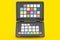 Rainbow color palette or colorchecker calibration passport for post production