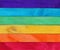 The rainbow color symbolizes LGBTQ people.