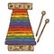 Rainbow Color Xylophone