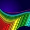 Rainbow colored 3d barcode background.