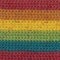 Rainbow colored acrylic yarn texture