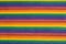 Rainbow colored fabric stripes