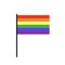 Rainbow colored flag LGBT symbol