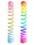 Rainbow Colored Glossy 3D Coil Spring