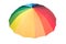 Rainbow colored opened umbrella