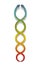 Rainbow Colored Snakes Kundalini Serpent Symbol