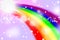 Rainbow on colorful background, rainbow backgrounds abstract