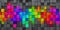 Rainbow of colorful blocks abstract background