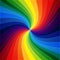 Rainbow colorful warped stripes background