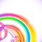 Rainbow colors abstract shining spirals background