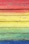 Rainbow Colors Painted on Weathered Wood