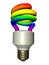 Rainbow compact fluorescent lamp