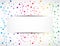 Rainbow confetti festive banner