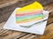 Rainbow crape cake