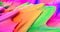 Rainbow creamy texture paint waves footage