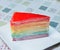 Rainbow crepe cake