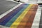 Rainbow Crosswalk in Key West